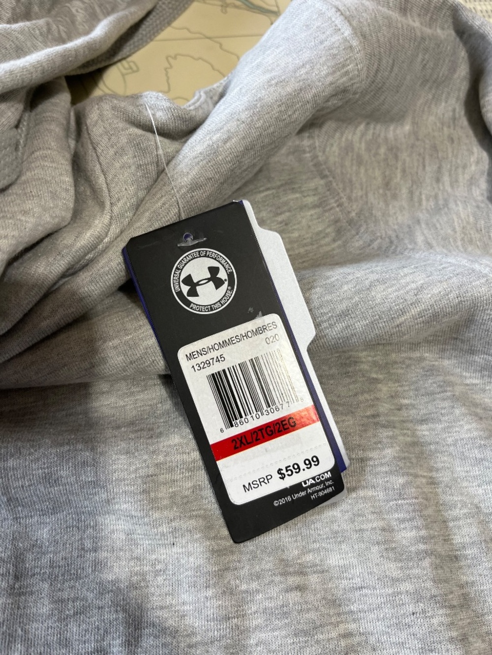 Under Armour Grey Hoodie NWT - Picture 3 of 5